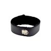 bound to please furry collar with leash black 4