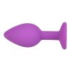 n11237 loving joy jewelled silicone butt plug purple small 1
